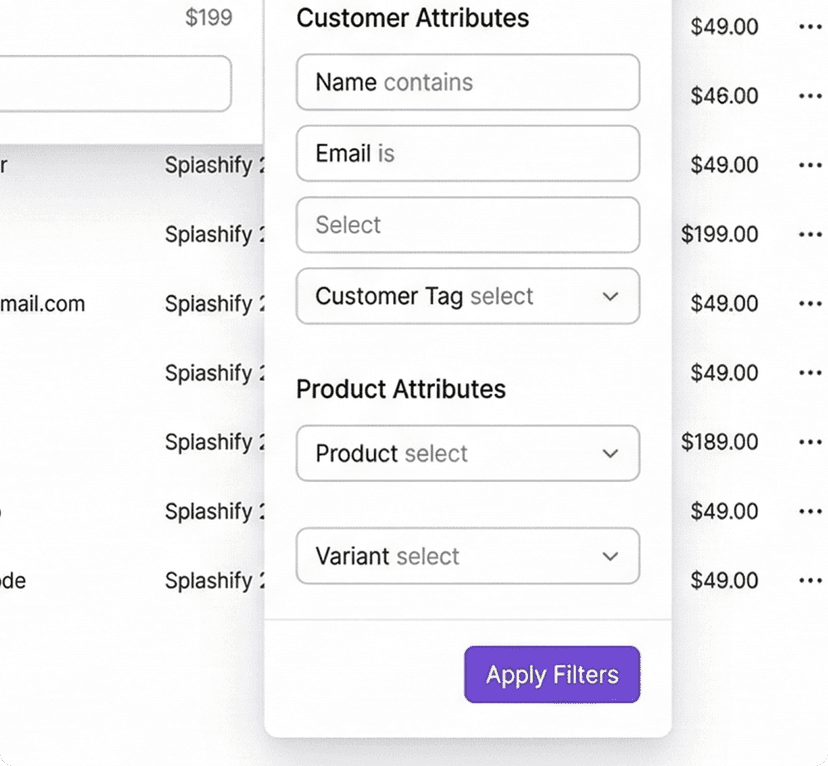 Smart filtering option