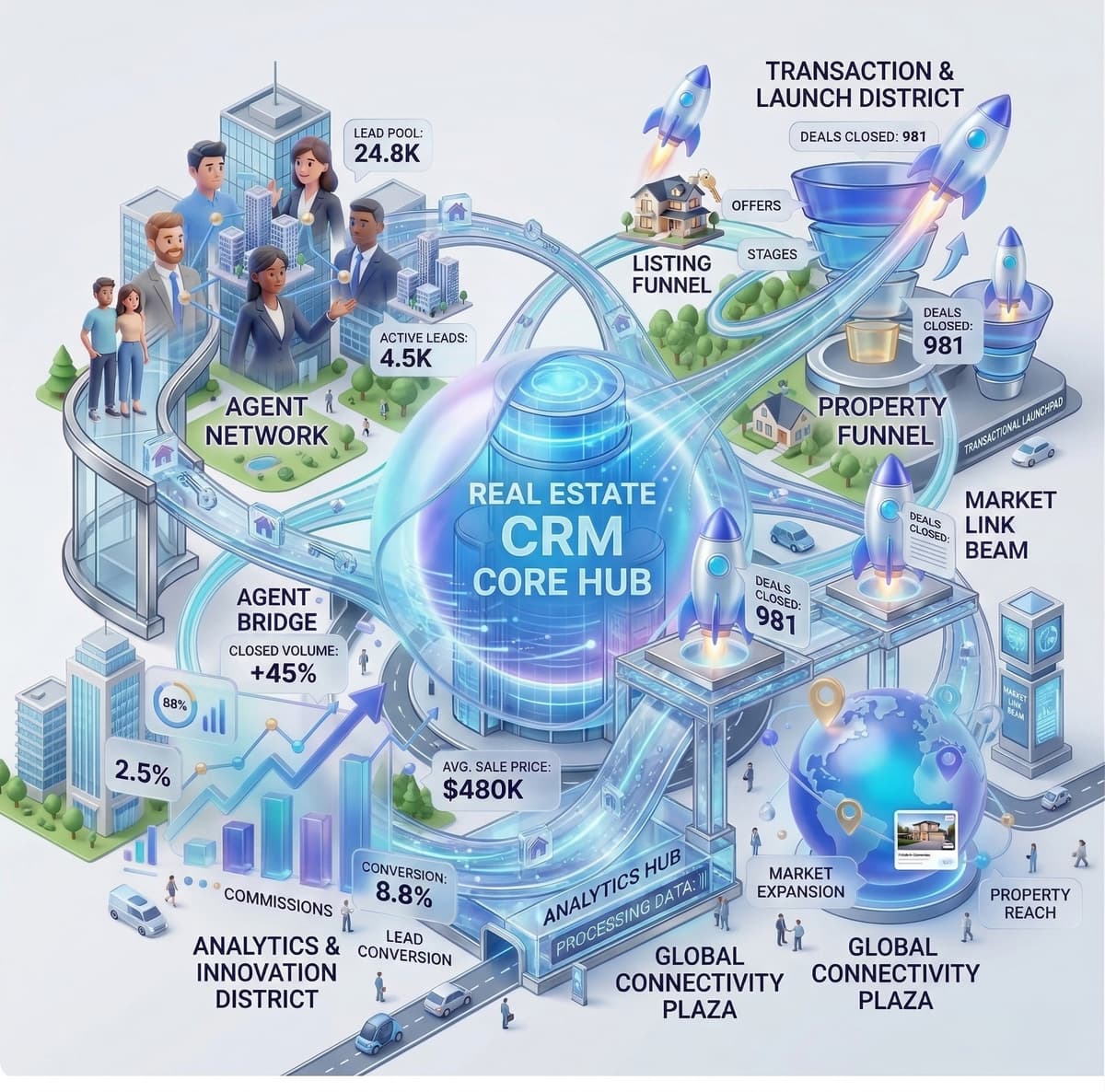Premium CRM Benefits Illustration