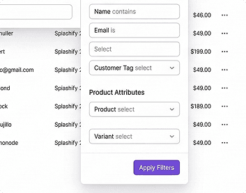 Smart filtering option